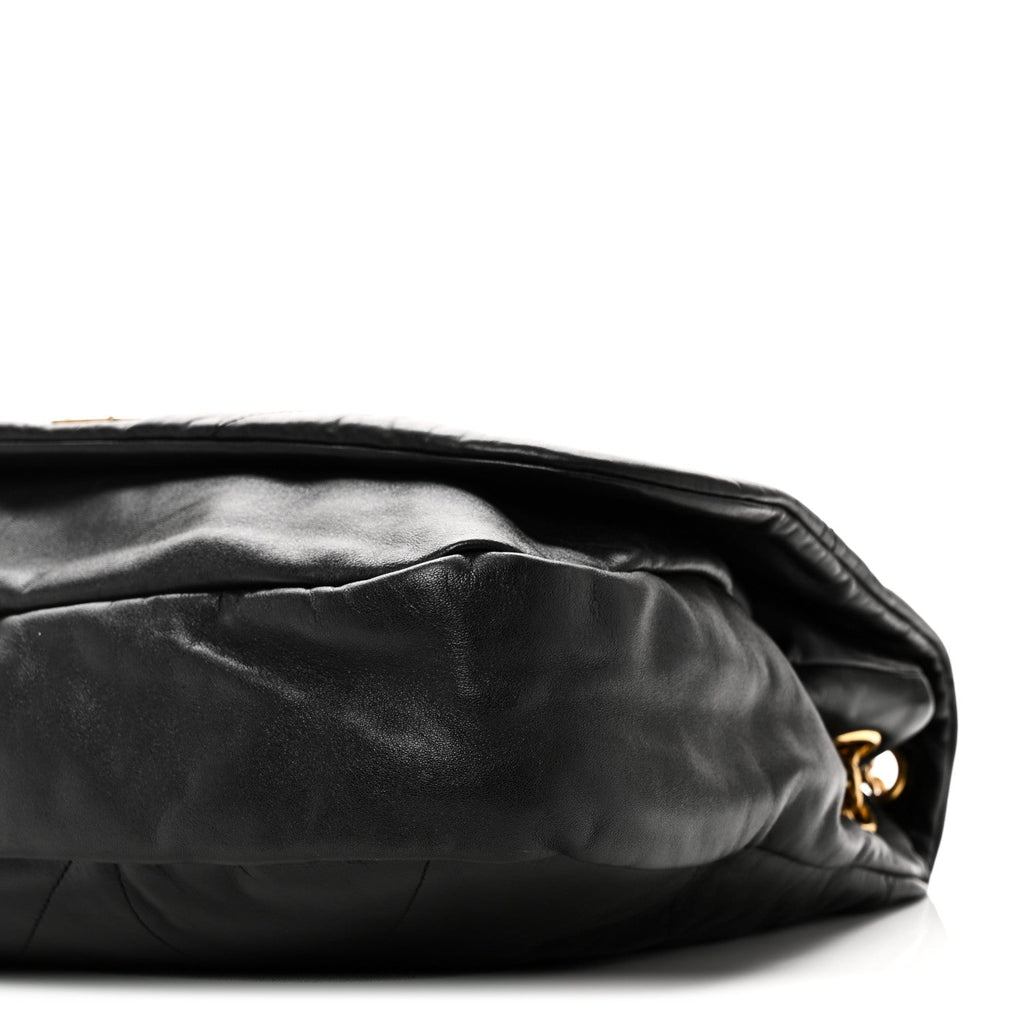 Lambskin Matelasse Monogram Large Jamie 4.3 Black