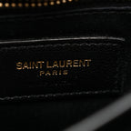 Calfskin Y Quilted Monogram Toy Loulou Crossbody Bag Black