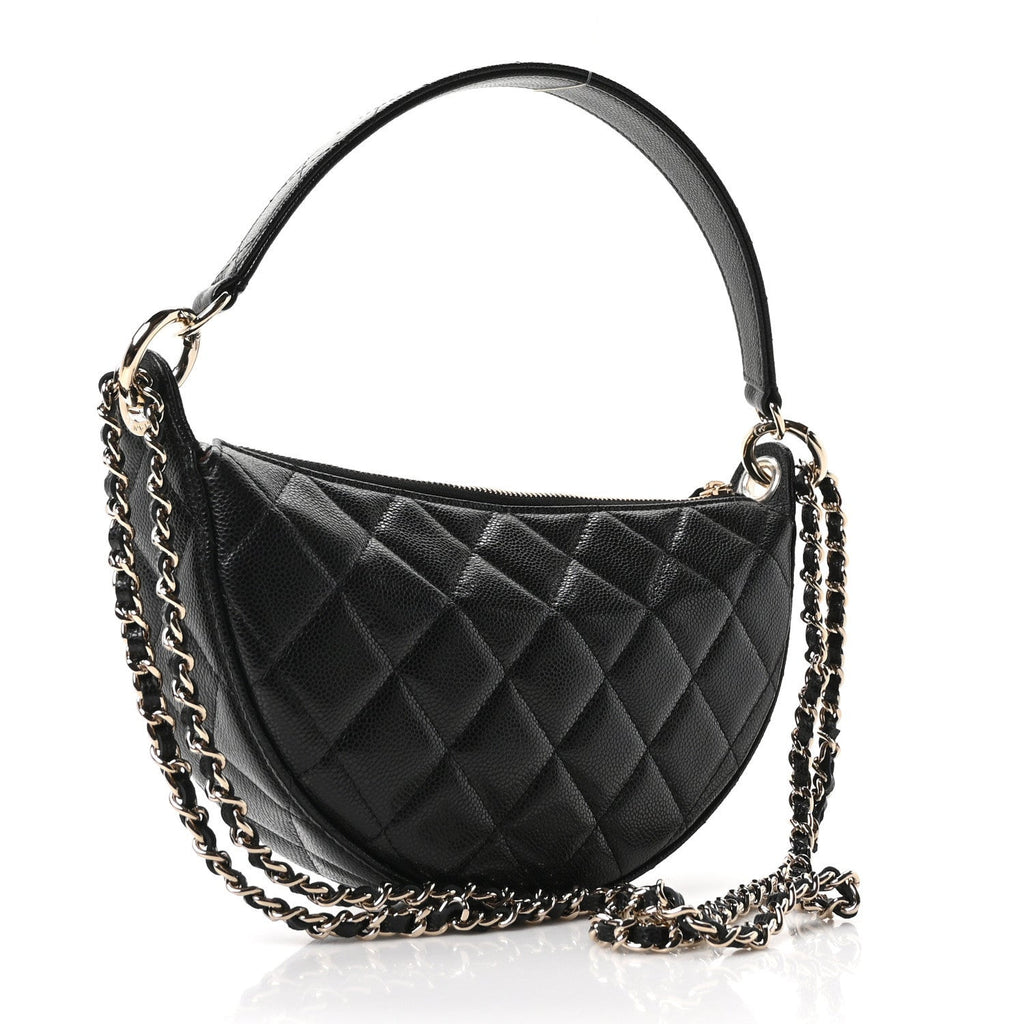 Caviar Quilted Other Shape With Chain Black