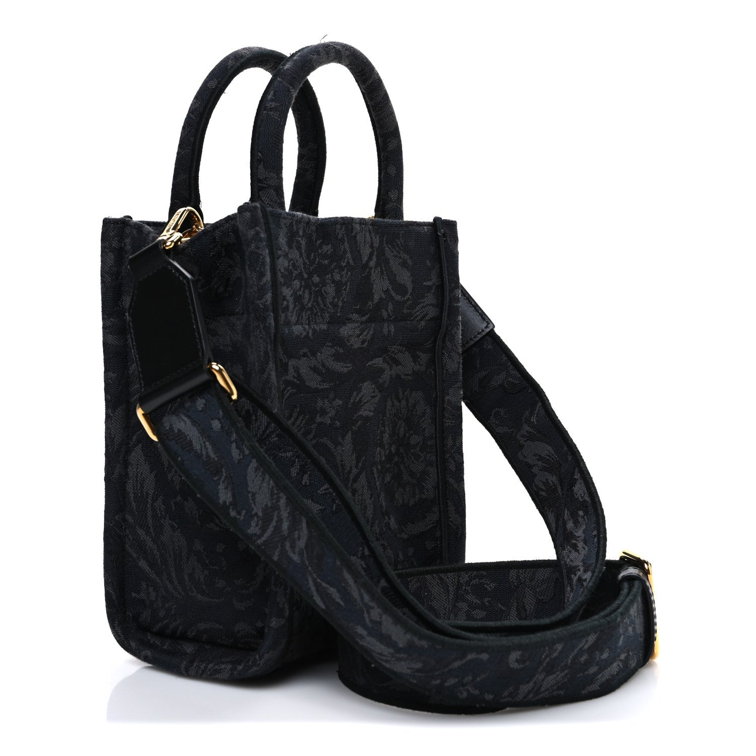 Jacquard Barocco Mini Athena Tote Black