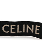 Jacquard Wool Logo Short Strap Black Beige
