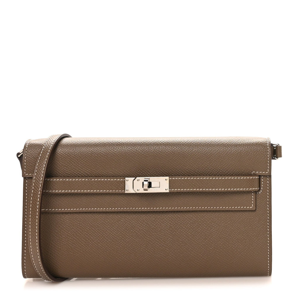 Epsom Kelly Wallet To Go Etoupe