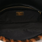Shearling Vitello Dolce Macro FF 1974 Baguette Tobacco Black