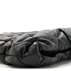 Lambskin Quilted Bow Bag Black
