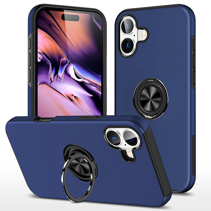 Entronix Case Compatible with iPhone 16 - 360° Circular Ring Gripstand