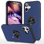 Entronix Case Compatible with iPhone 16 - 360° Circular Ring Gripstand