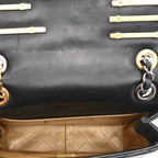 Lambskin Quilted Mini Coco Clips Single Flap Black
