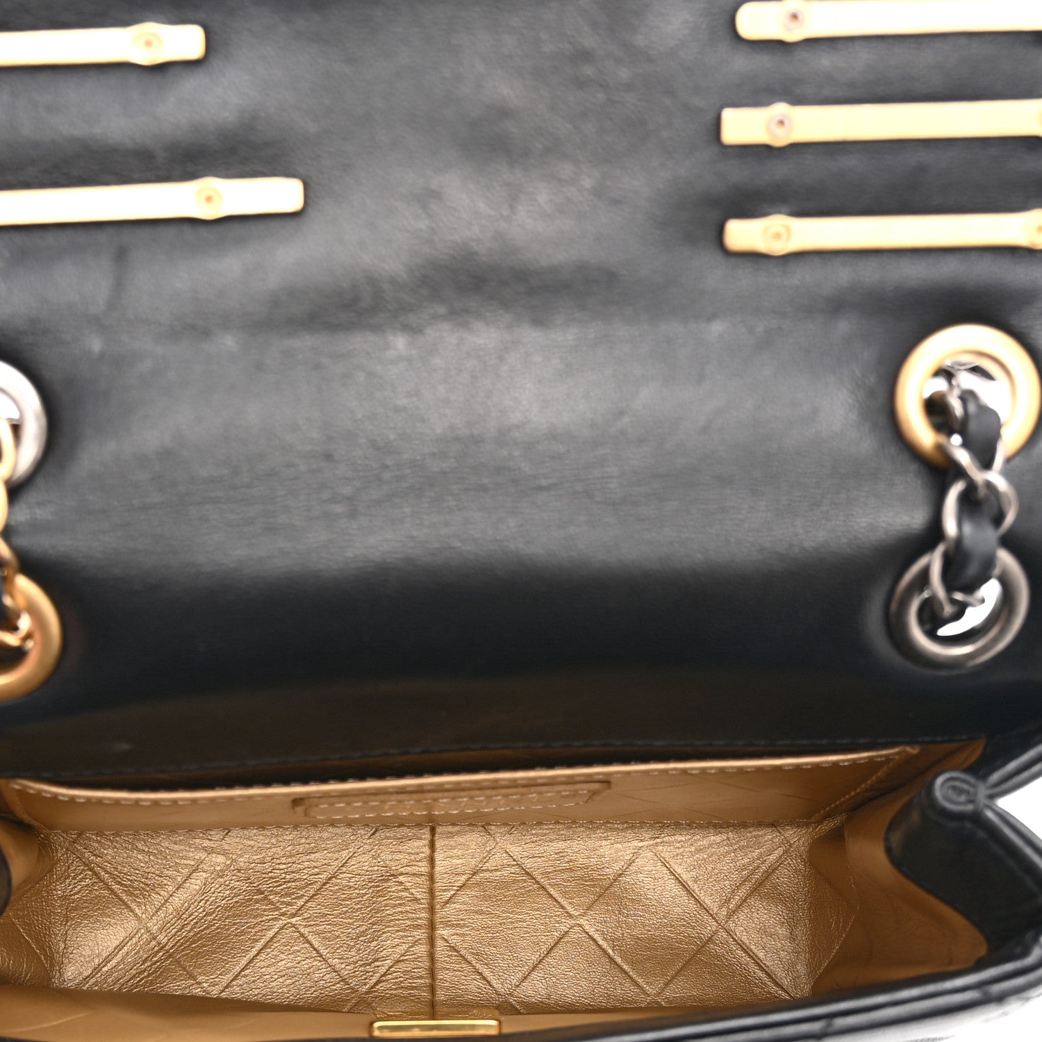 Lambskin Quilted Mini Coco Clips Single Flap Black