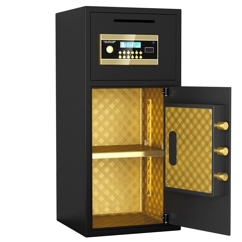 Streamdale Large Double-Door Digital Safe w/ Fireproof Bag