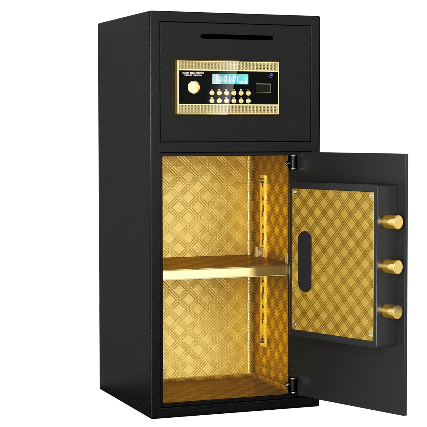 Streamdale Large Double-Door Digital Safe w/ Fireproof Bag
