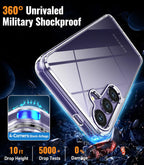 Entronix Case Compatible with Galaxy A15 - [Hard Back] Clear Cover