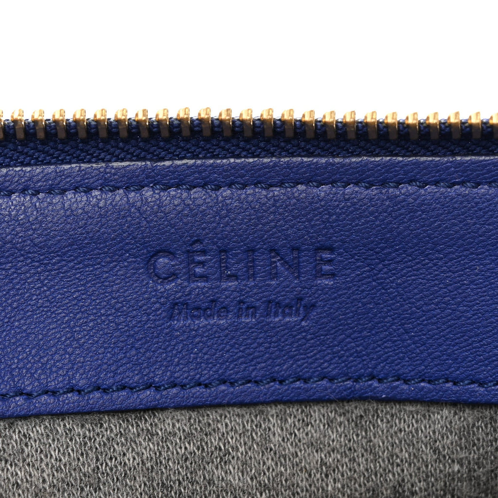 Lambskin Large Trio Crossbody Bag Indigo