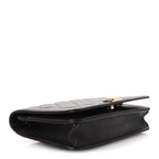Caviar Quilted Boy Wallet On Chain WOC Dark Brown