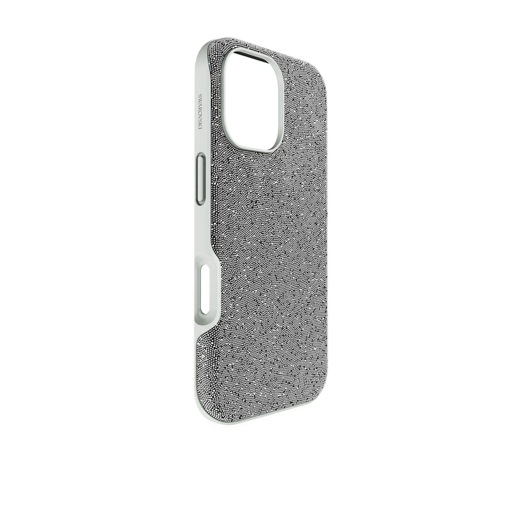 High smartphone case, iPhone 17, Silver tone