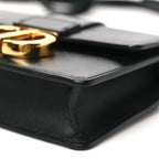 Smooth Calfskin 30 Montaigne Flap Bag Black