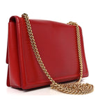 Printed Calfskin Ginny Shoulder Bag Red