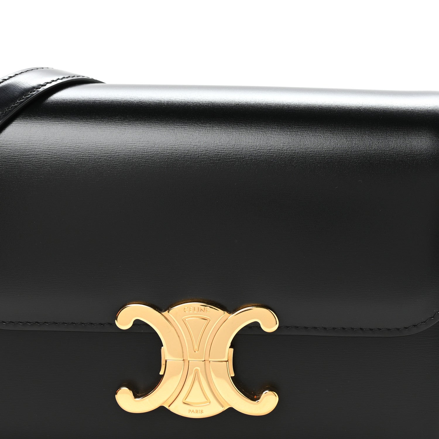Shiny Calfskin Teen Triomphe Black