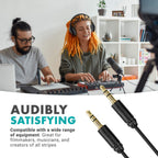 Movo MC6 Dual 3.5mm Male Stereo TRS Cable - 20-Foot Camera Patch