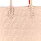 Nappa Embossed East West Cabata Tote Leche