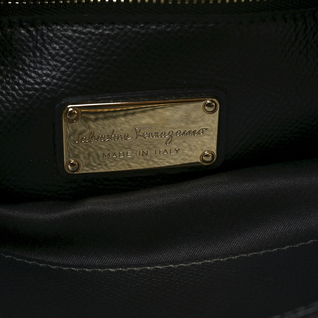 Hammered Calfskin Today Satchel Black