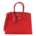 Veau Satin City Steamer MM Rubis