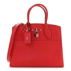 Veau Satin City Steamer MM Rubis