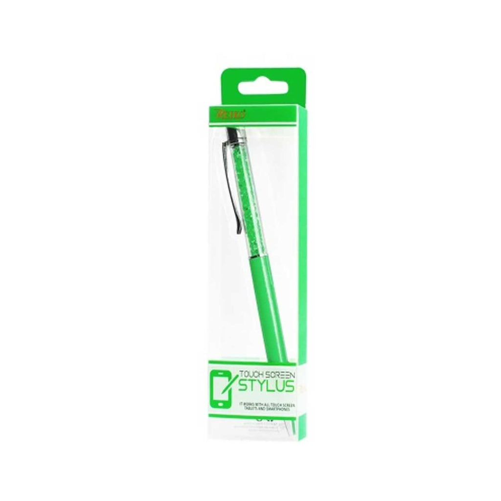 Reiko Crystal Stylus Touch Screen With Ink Pen In Green
