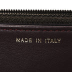 Lambskin Quilted Trendy CC Wallet On Chain WOC Dark Brown