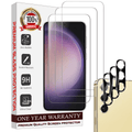Entronix Clear Screen Protector & Camera Lens Protector Compatible with Galaxy S21 - 6-Piece Combo