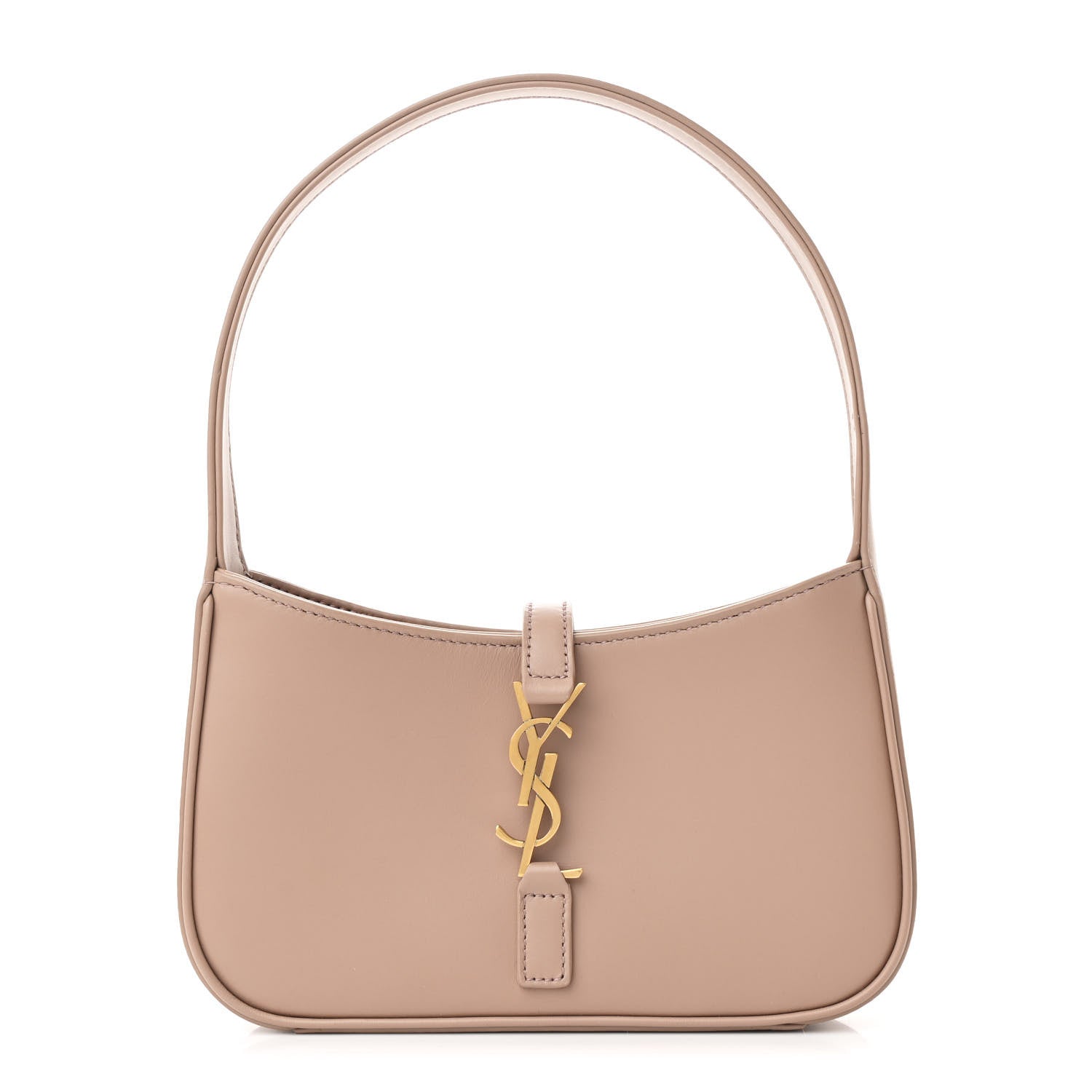 Smooth Calfskin Le 5 A 7 Mini Hobo Dark Beige