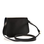 Sleek Calfskin The Sofia 8.75 Crossbody Dark Brown