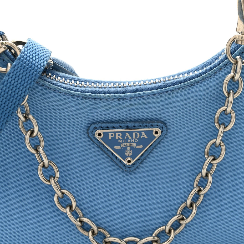 Tessuto Nylon Saffiano Mini Re-Edition 2000 Shoulder Bag Pervinca