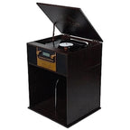 Victor Boyleston 7-In-1 3-Speed Turntable Music Center W Album Storage and USB Port