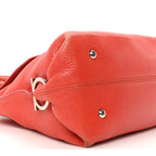 Grained Calfskin Large Sofia Satchel Sunset