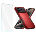 Entronix Bundle Compatible with iPhone 17 Pro Max - Soft-Touch Dual-Layer Case & 1 Clear Screen Protector