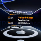 Entronix [Magnetic] Case Compatible with iPhone 16 - [Hard Back] Thick Clear