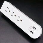 4 Pack - Versatile Multi Outlet AC Plus Fast USB Charger With Surge Protection