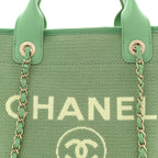 Mixed Fibers Small Deauville Tote Green
