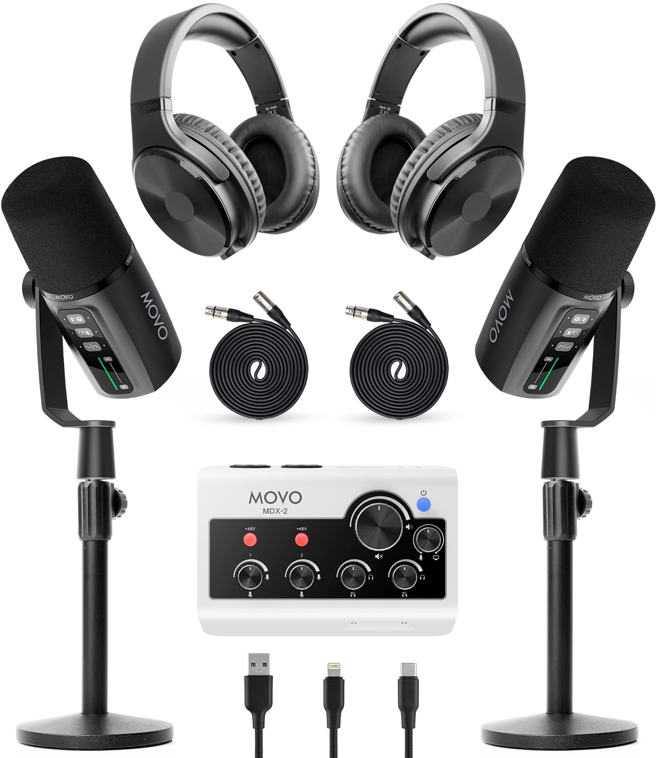 Movo Podcast Equipment Bundle for Smartphone