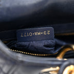 Lambskin Cannage Small Lucky Badges My Lady Dior Navy