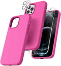 Entronix Bundle Compatible with iPhone 16 Pro Max - Liquid Silicone Case, 1 Clear Screen Protectors & 1 Camera Lens Protectors