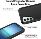 Entronix Bundle Compatible with Galaxy S25 - Heavy Duty Case & 2 Clear Screen Protectors