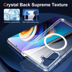 Entronix [Magnetic] Case Compatible with Galaxy S25 - [Hard Back] Slim Clear