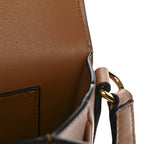 Calfskin Trapezio Crossbody Brown