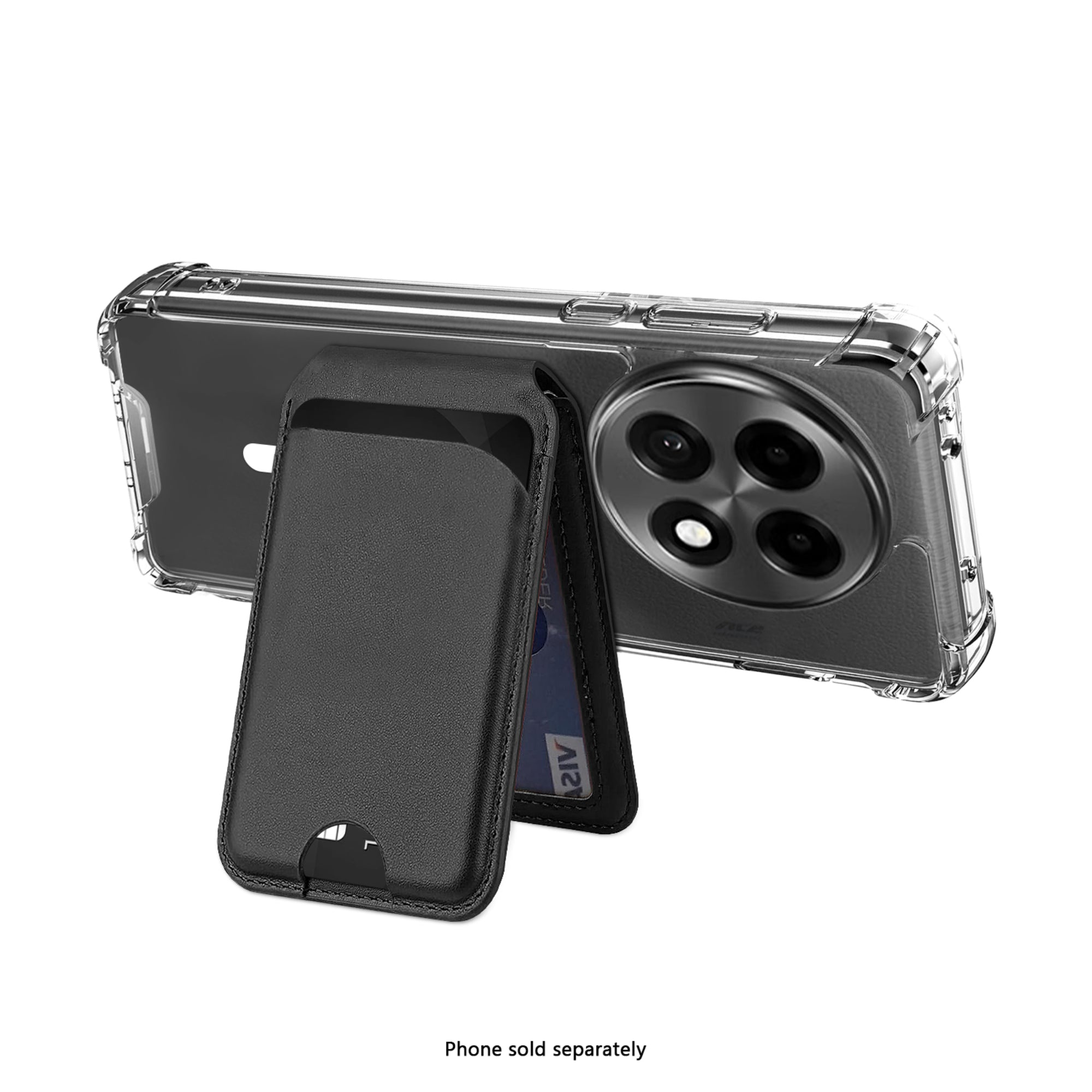 SAHARA - Venture Series Wallet Case for OnePlus 13R - Clear/Scorpion Black