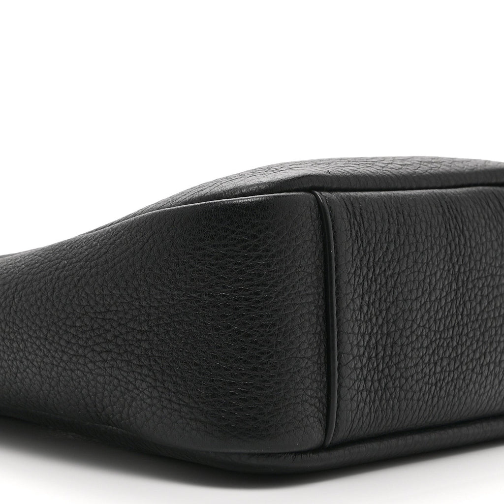 Grained Calfskin Baby Le 5 A 7 Supple Hobo Black