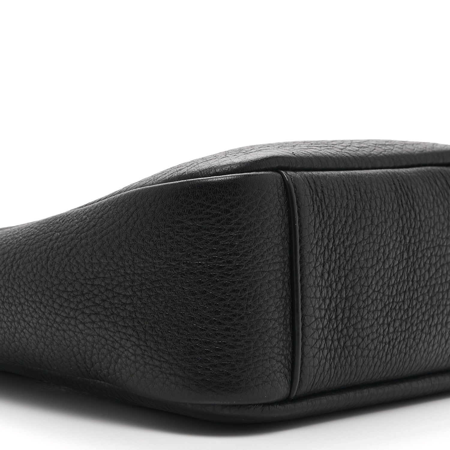 Grained Calfskin Baby Le 5 A 7 Supple Hobo Black