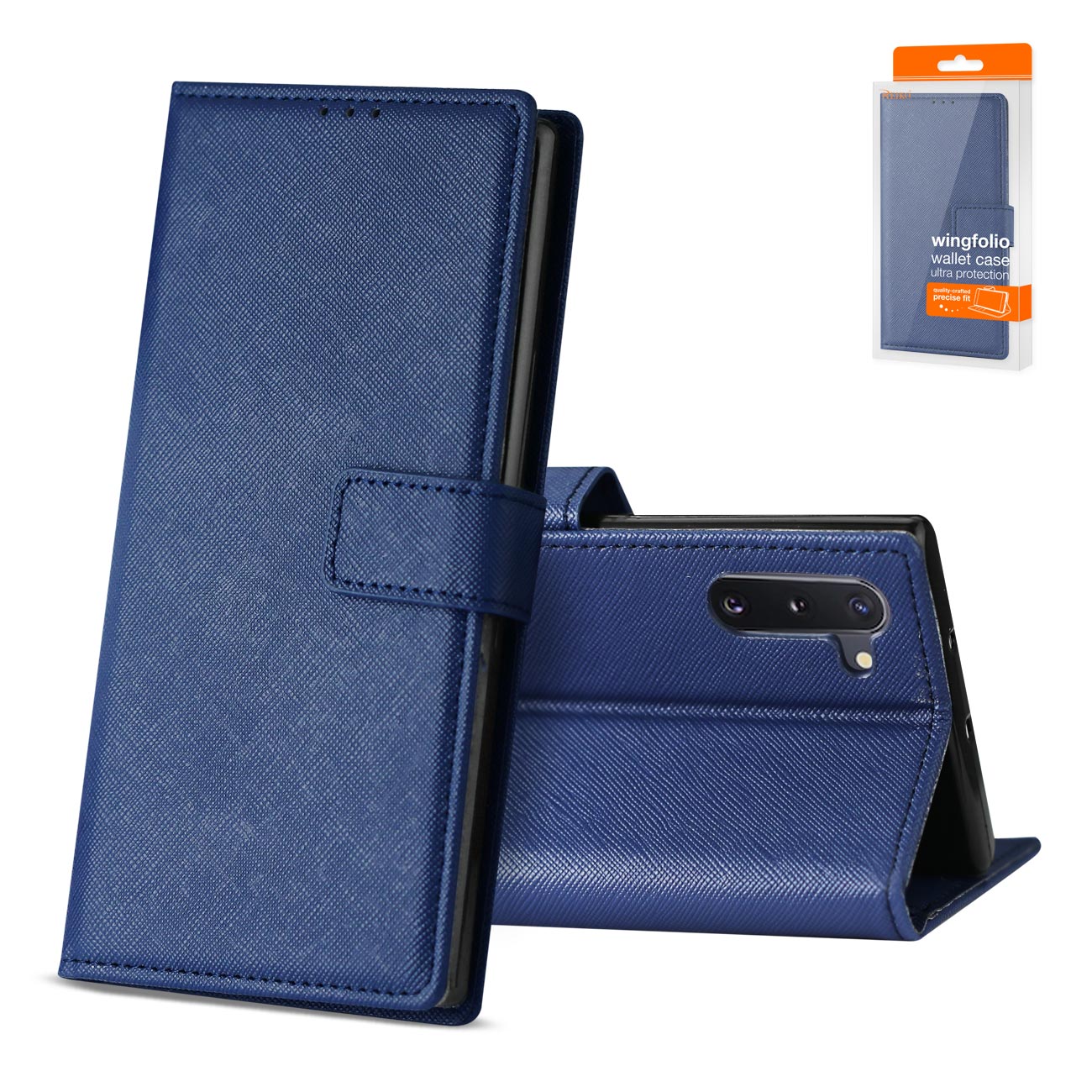 Reiko Samsung Galaxy Note 10 3-In-1 Wallet Case In Blue