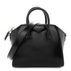 Shiny Lord Calfskin Mini Antigona Black