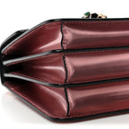 Metallic Calfskin Serpenti Forever Top Handle Rose Quartz